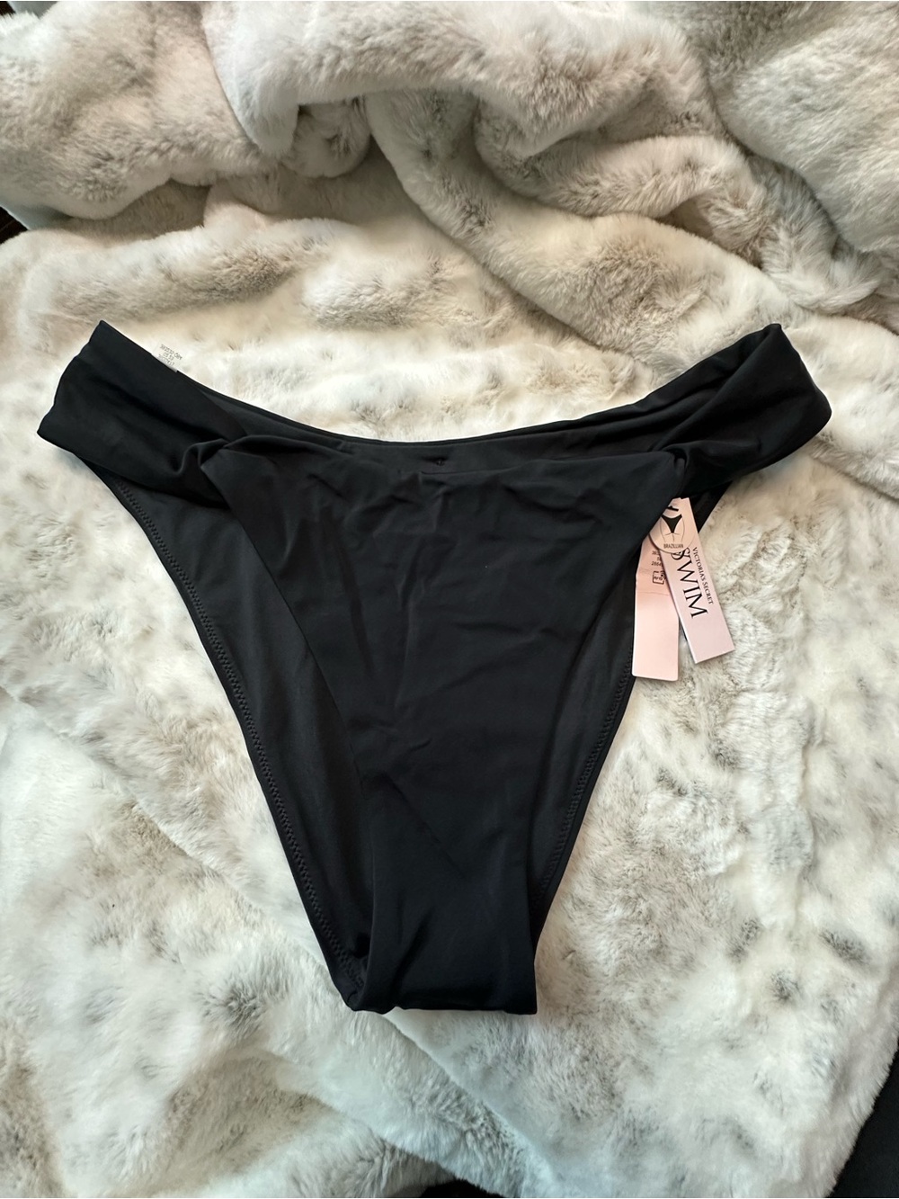 Victoria’s Secret Black Bikini Bottom - Classic Twists in Front